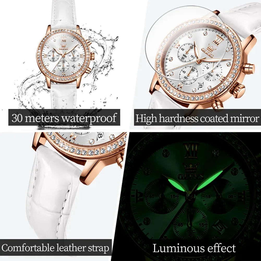 OLEVS 9933 Original Luxury Quartz Watch for Women