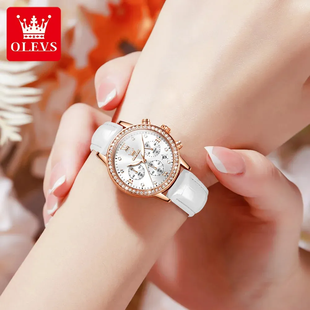 OLEVS 9933 Original Luxury Quartz Watch for Women
