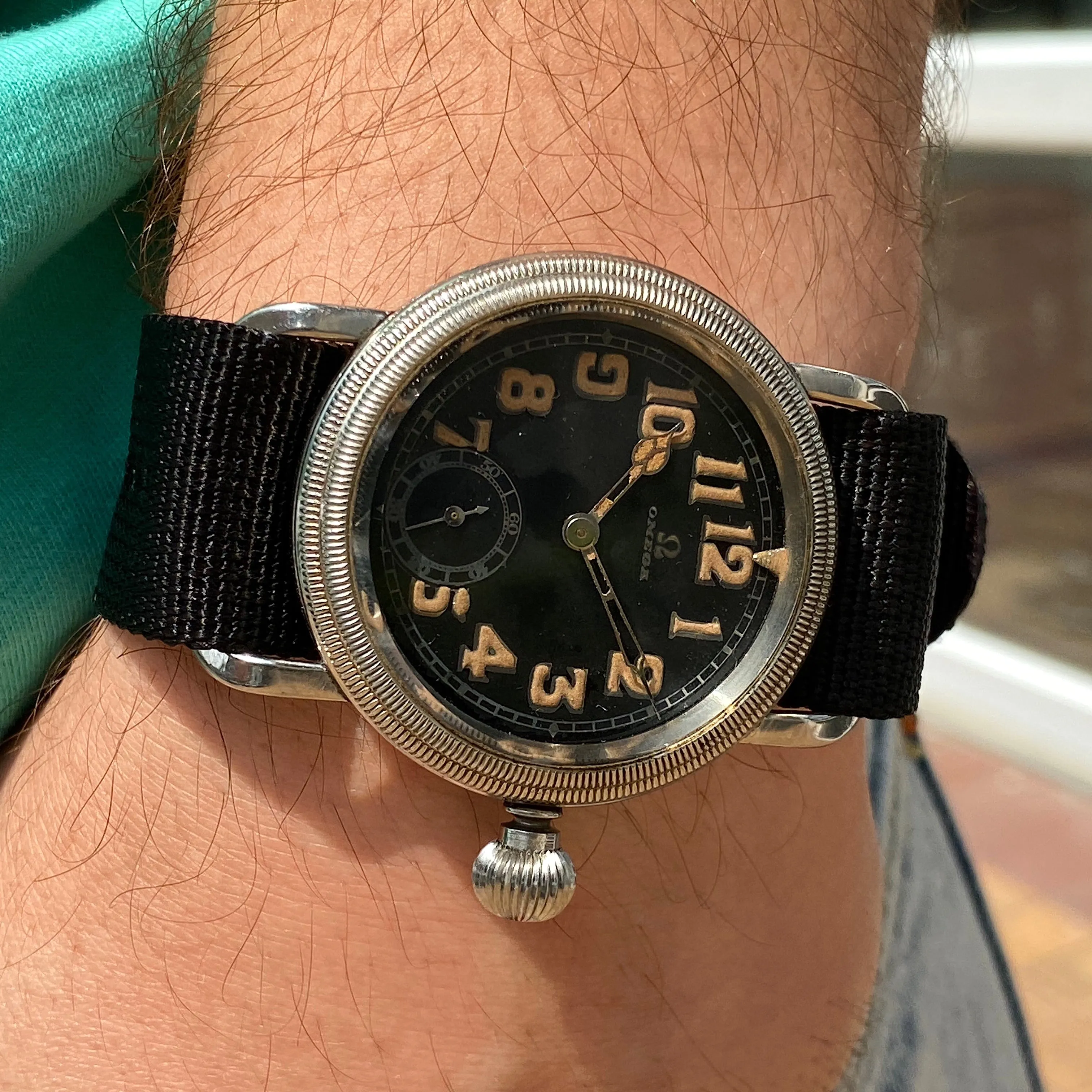 Omega Aviator German Air Force Cal 35.5 S-T1 Manual c. 1931 Steel 41 mm