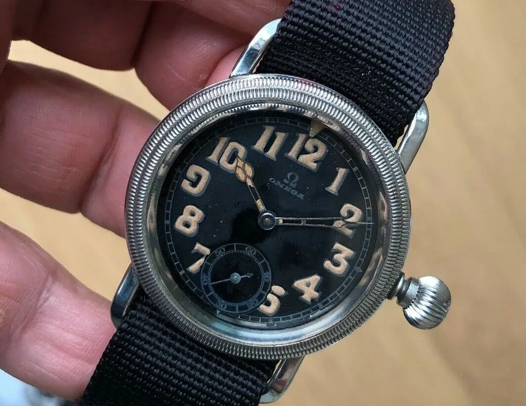 Omega Aviator German Air Force Cal 35.5 S-T1 Manual c. 1931 Steel 41 mm