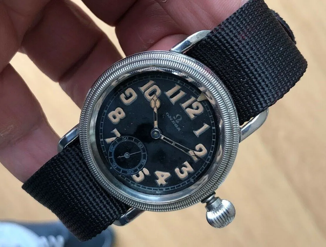Omega Aviator German Air Force Cal 35.5 S-T1 Manual c. 1931 Steel 41 mm