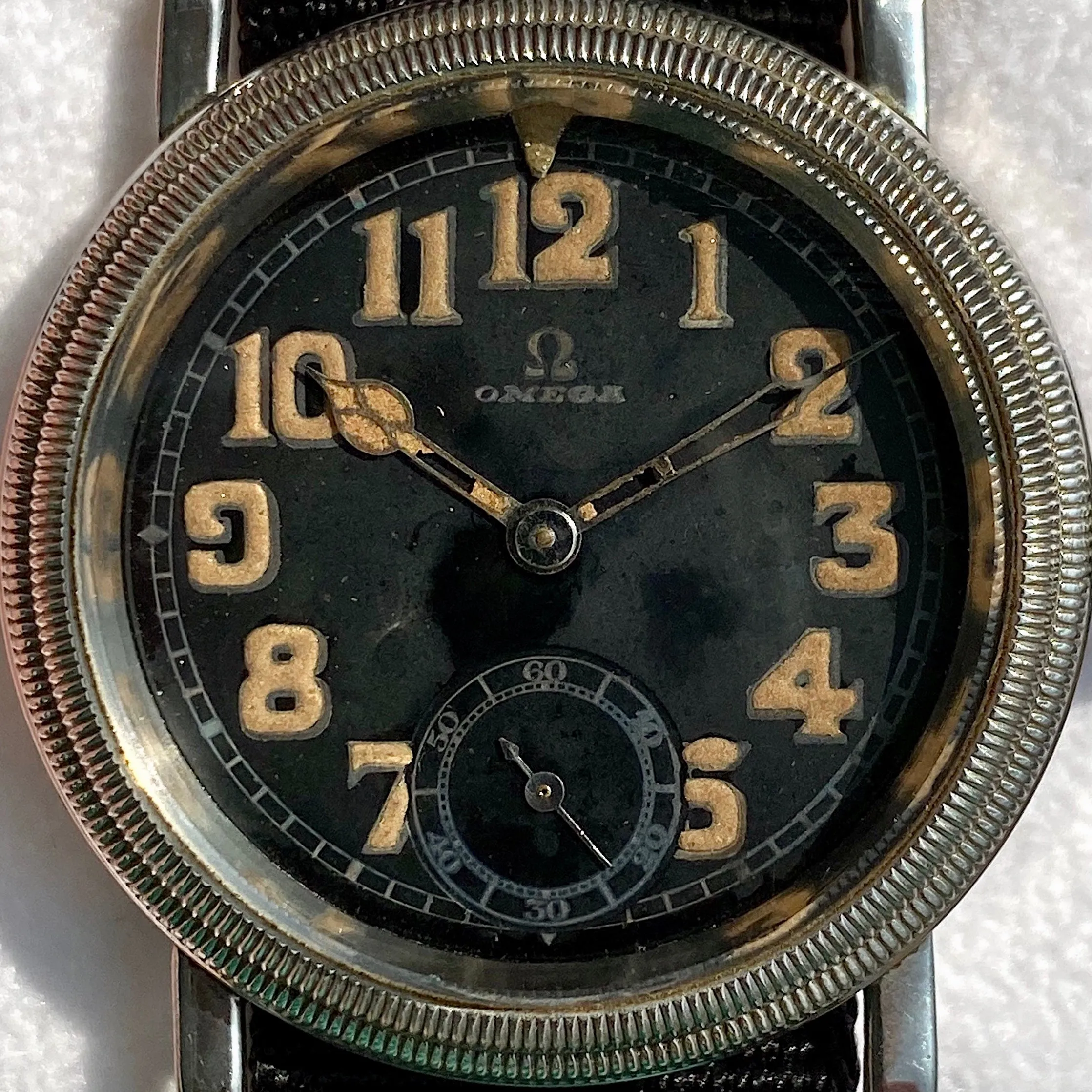 Omega Aviator German Air Force Cal 35.5 S-T1 Manual c. 1931 Steel 41 mm