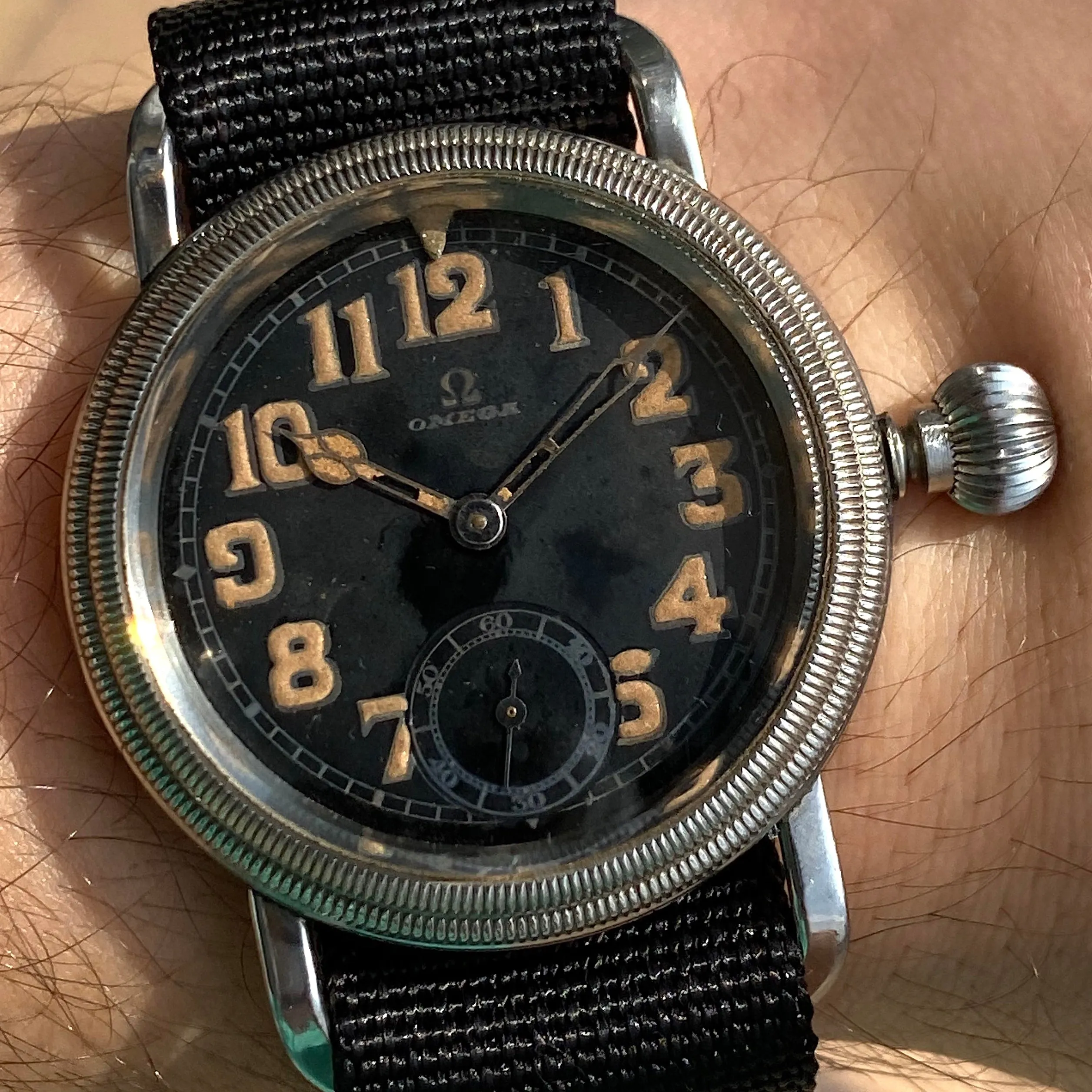 Omega Aviator German Air Force Cal 35.5 S-T1 Manual c. 1931 Steel 41 mm