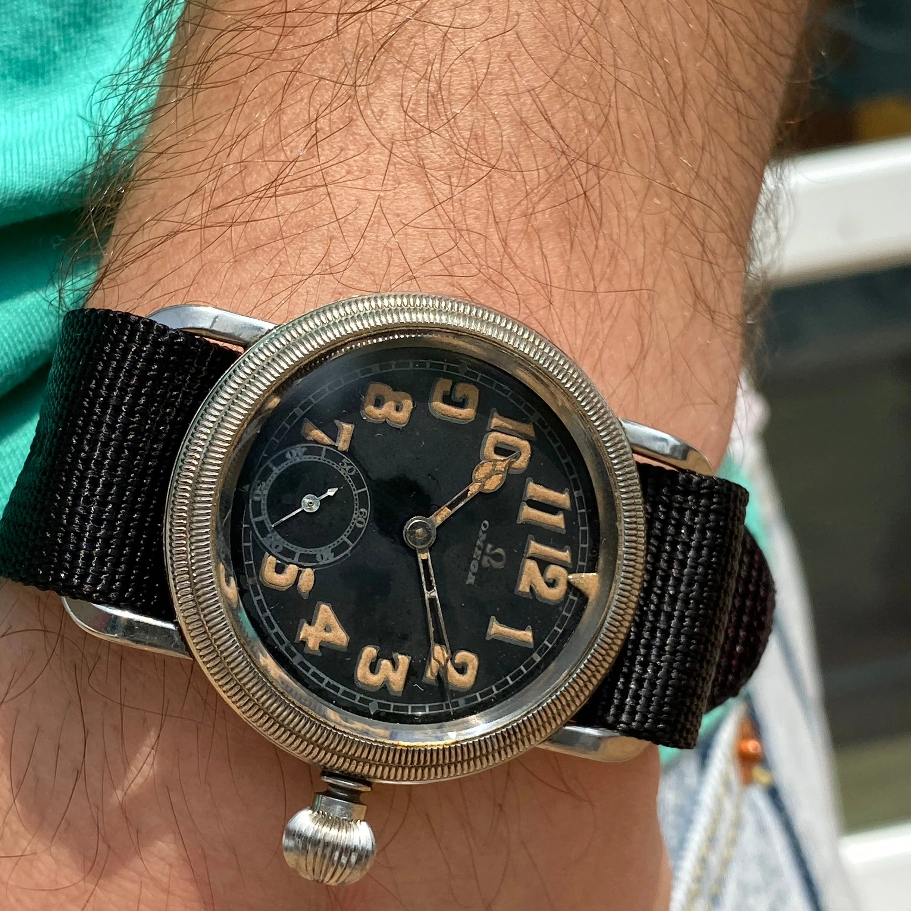 Omega Aviator German Air Force Cal 35.5 S-T1 Manual c. 1931 Steel 41 mm
