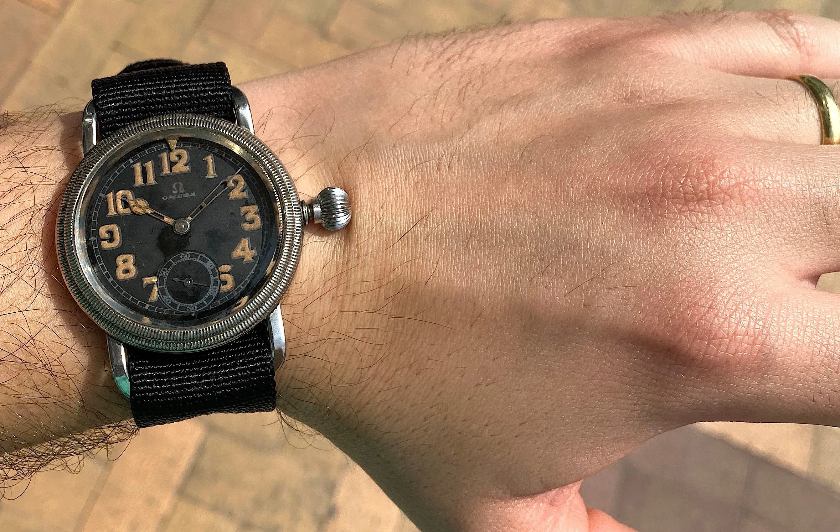 Omega Aviator German Air Force Cal 35.5 S-T1 Manual c. 1931 Steel 41 mm