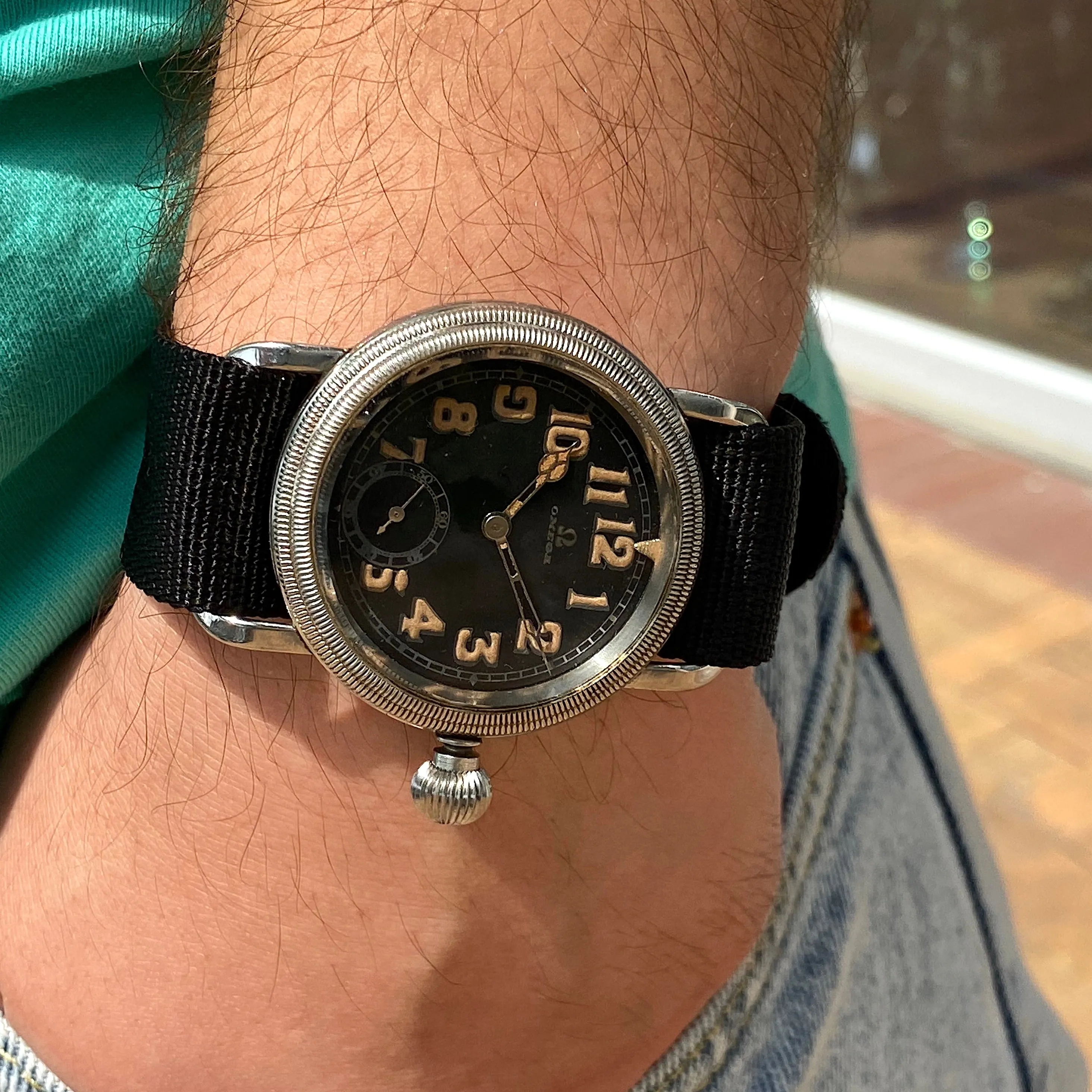 Omega Aviator German Air Force Cal 35.5 S-T1 Manual c. 1931 Steel 41 mm