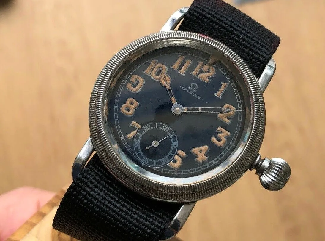 Omega Aviator German Air Force Cal 35.5 S-T1 Manual c. 1931 Steel 41 mm