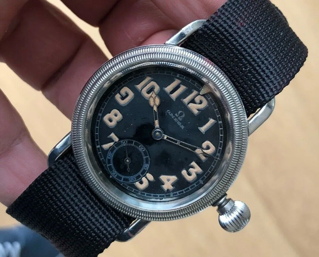 Omega Aviator German Air Force Cal 35.5 S-T1 Manual c. 1931 Steel 41 mm