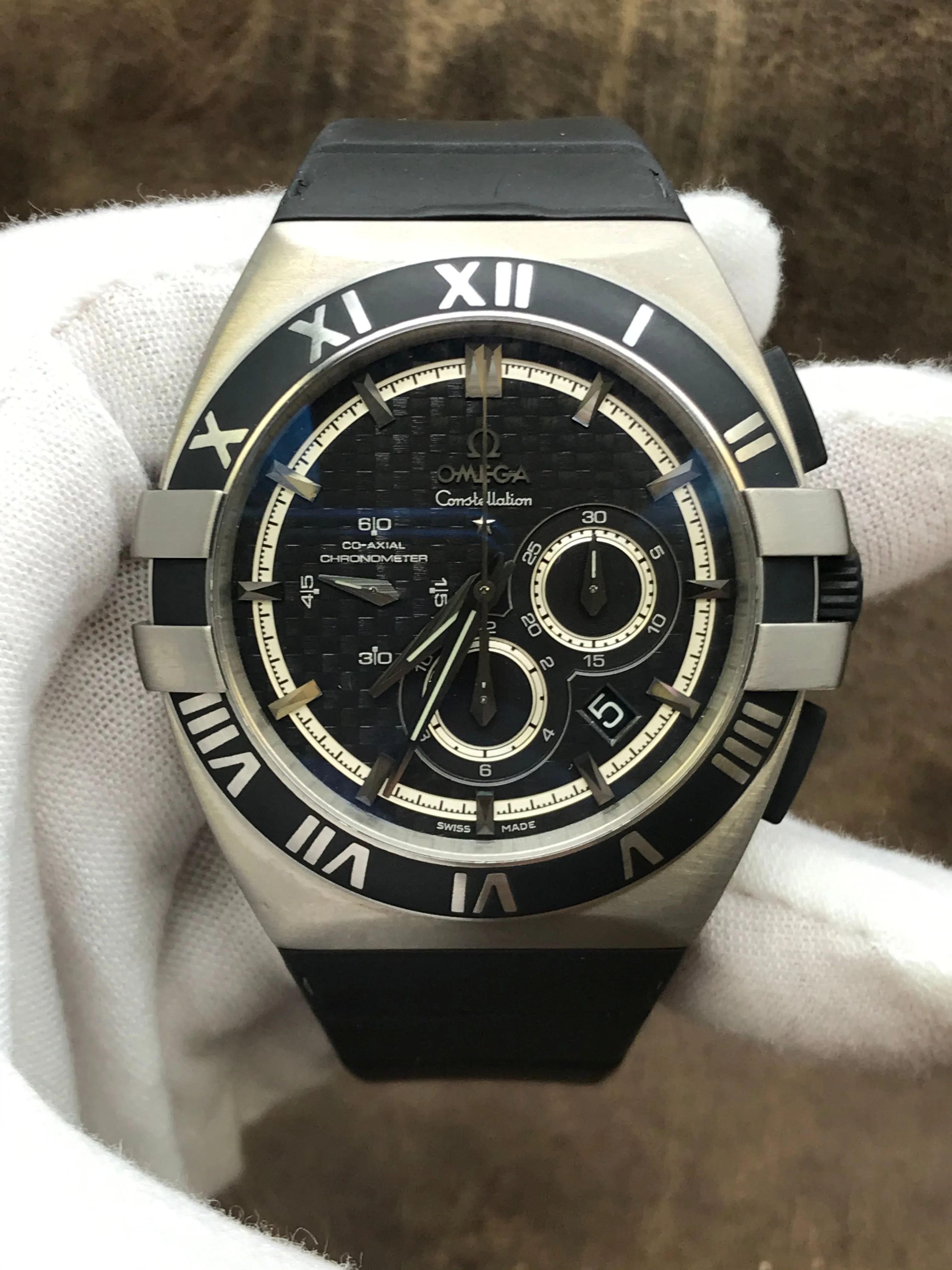 Omega Constellation Double Eagle Mission Hills 121.92.41.50.01.001 Black Dial Automatic  Men's Watch