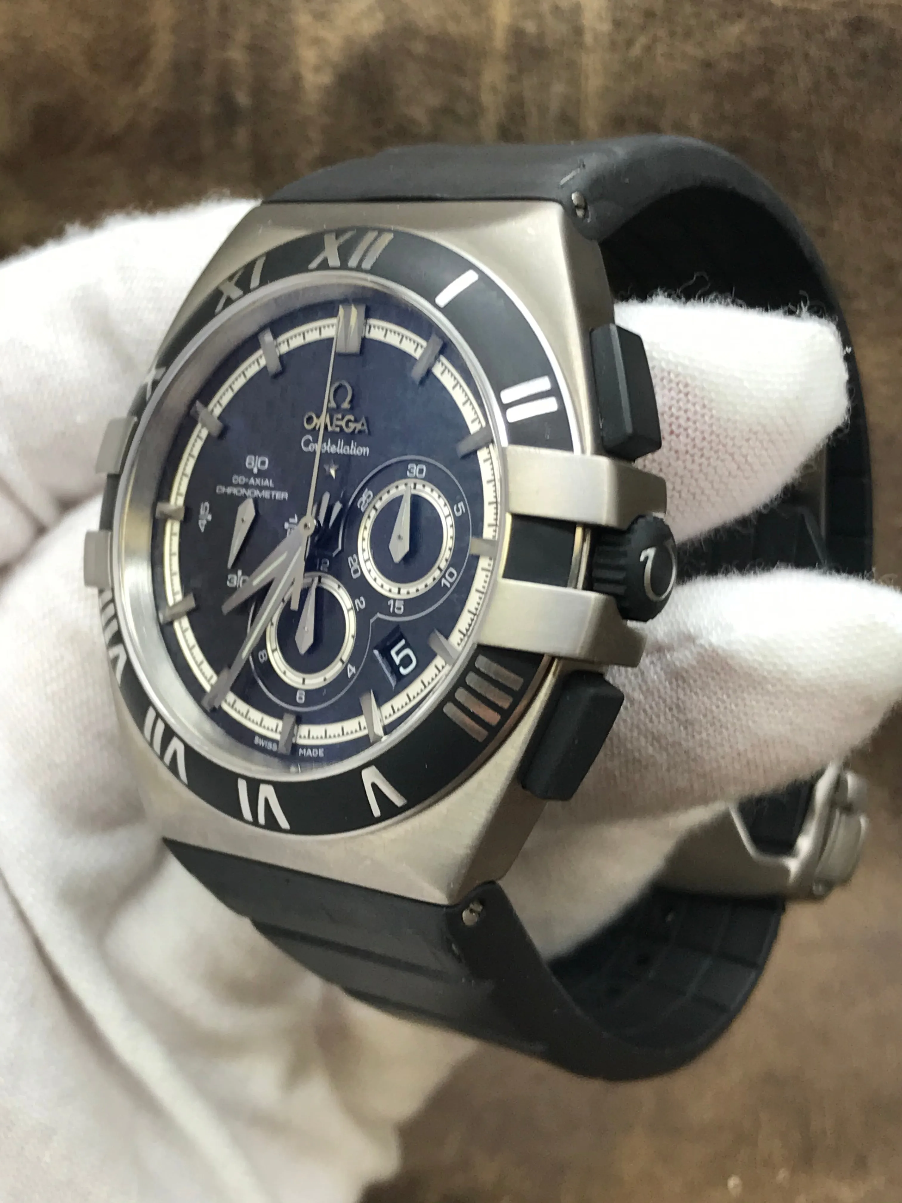 Omega Constellation Double Eagle Mission Hills 121.92.41.50.01.001 Black Dial Automatic  Men's Watch