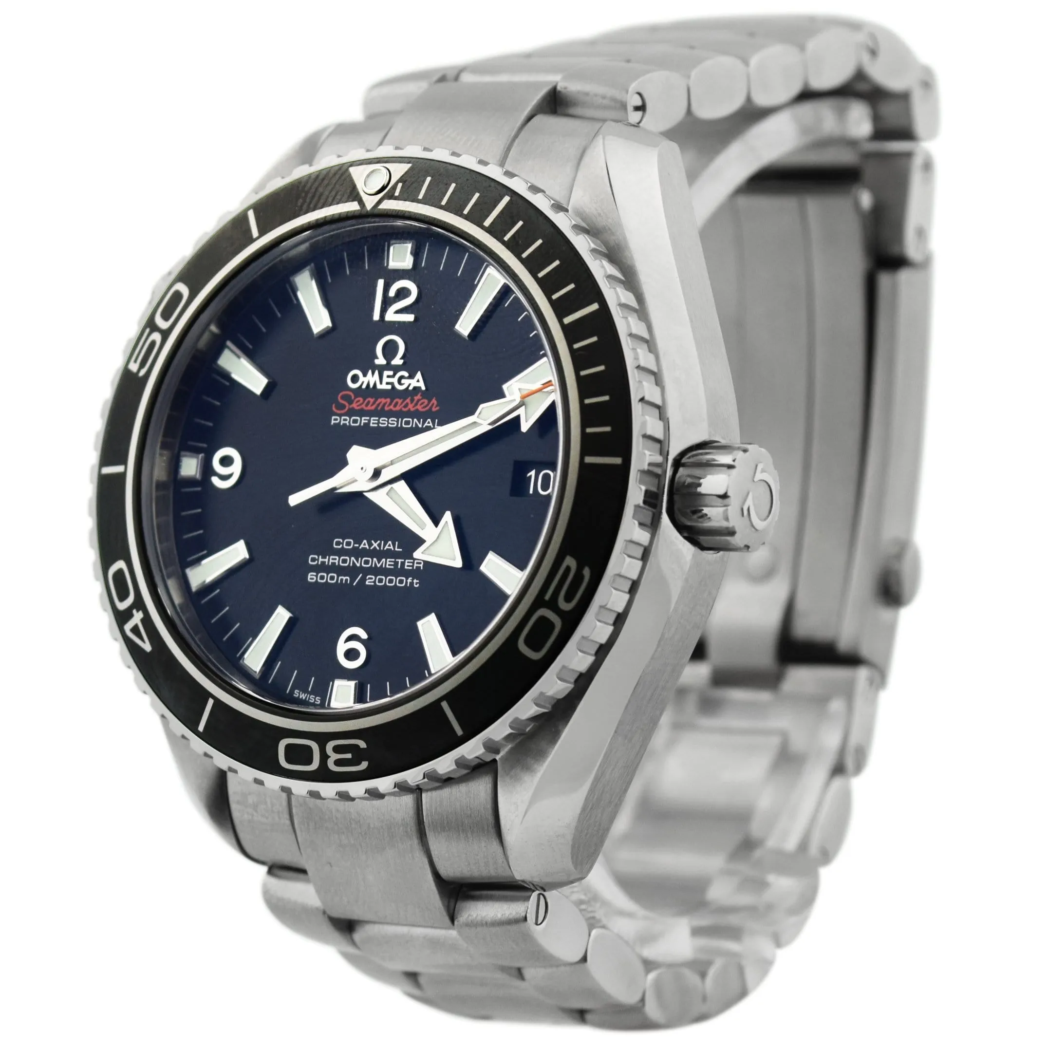 Omega Men's Seamaster Planet Ocean Stainless Steel 42mm Black Stick & Arabic Dial Watch Reference #: 232.30.42.21.01.001
