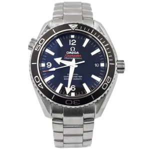 Omega Men's Seamaster Planet Ocean Stainless Steel 45.5mm Black Stick & Arabic Dial Watch Reference #: 232.30.46.21.01.001