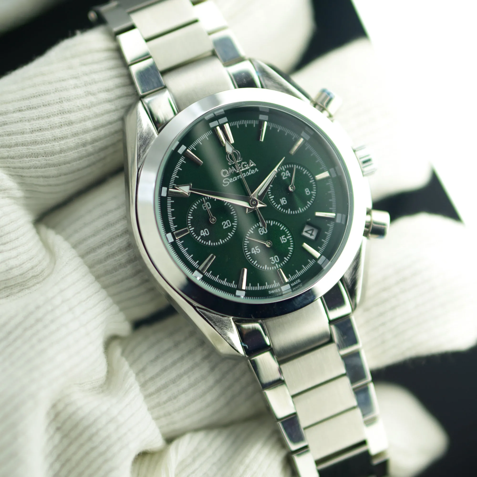OMEGA Premium Quality Active Chronograph Quartz Watch | OMGA Watch CS 3006
