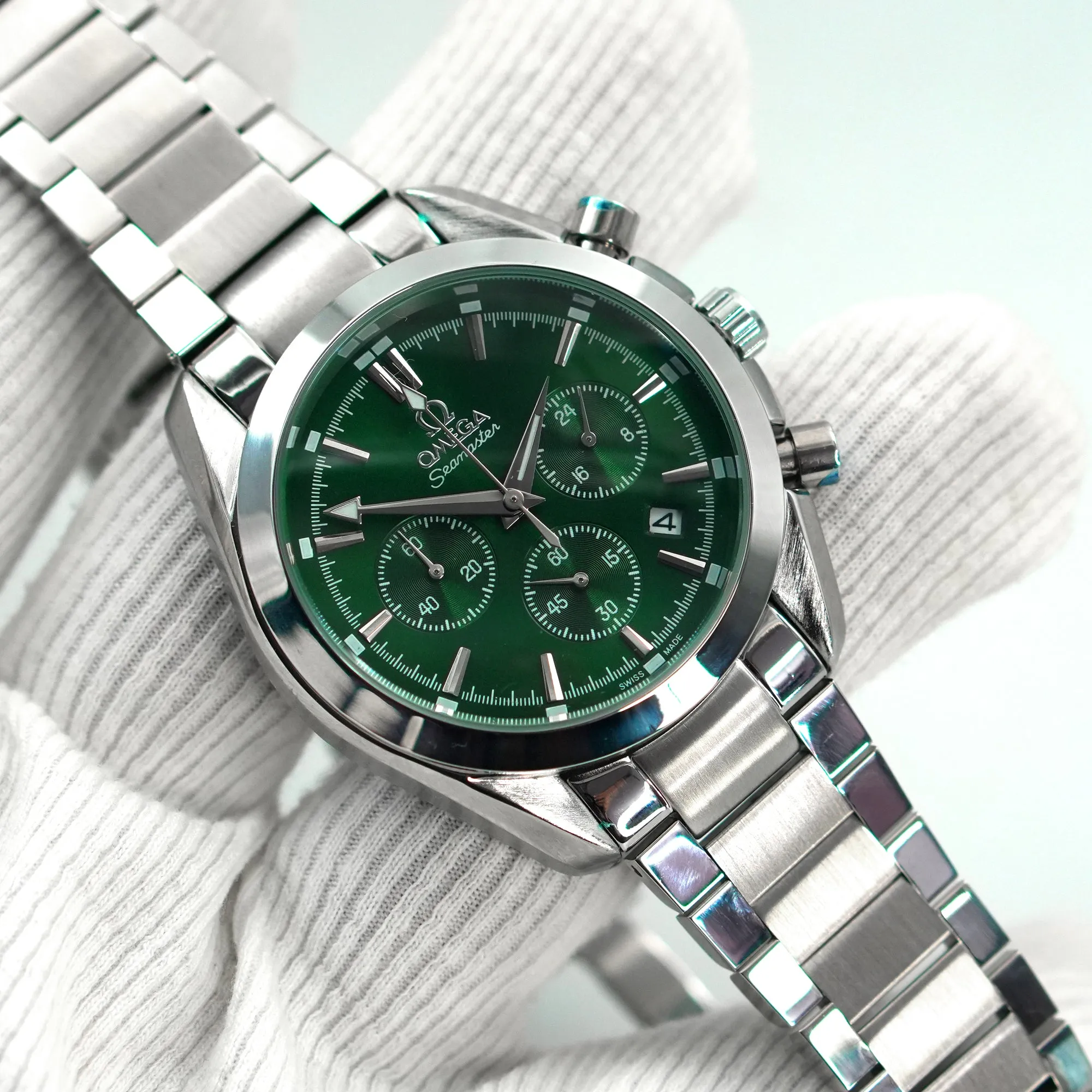 OMEGA Premium Quality Active Chronograph Quartz Watch | OMGA Watch CS 3006