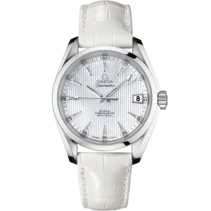 Omega Seamaster Aqua Terra 150M 38.5 mm, steel on leather strap