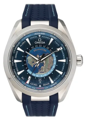 Omega Seamaster Aqua Terra GMT Worldtimer 220.12.43.22.03.001 Watch Box Papers