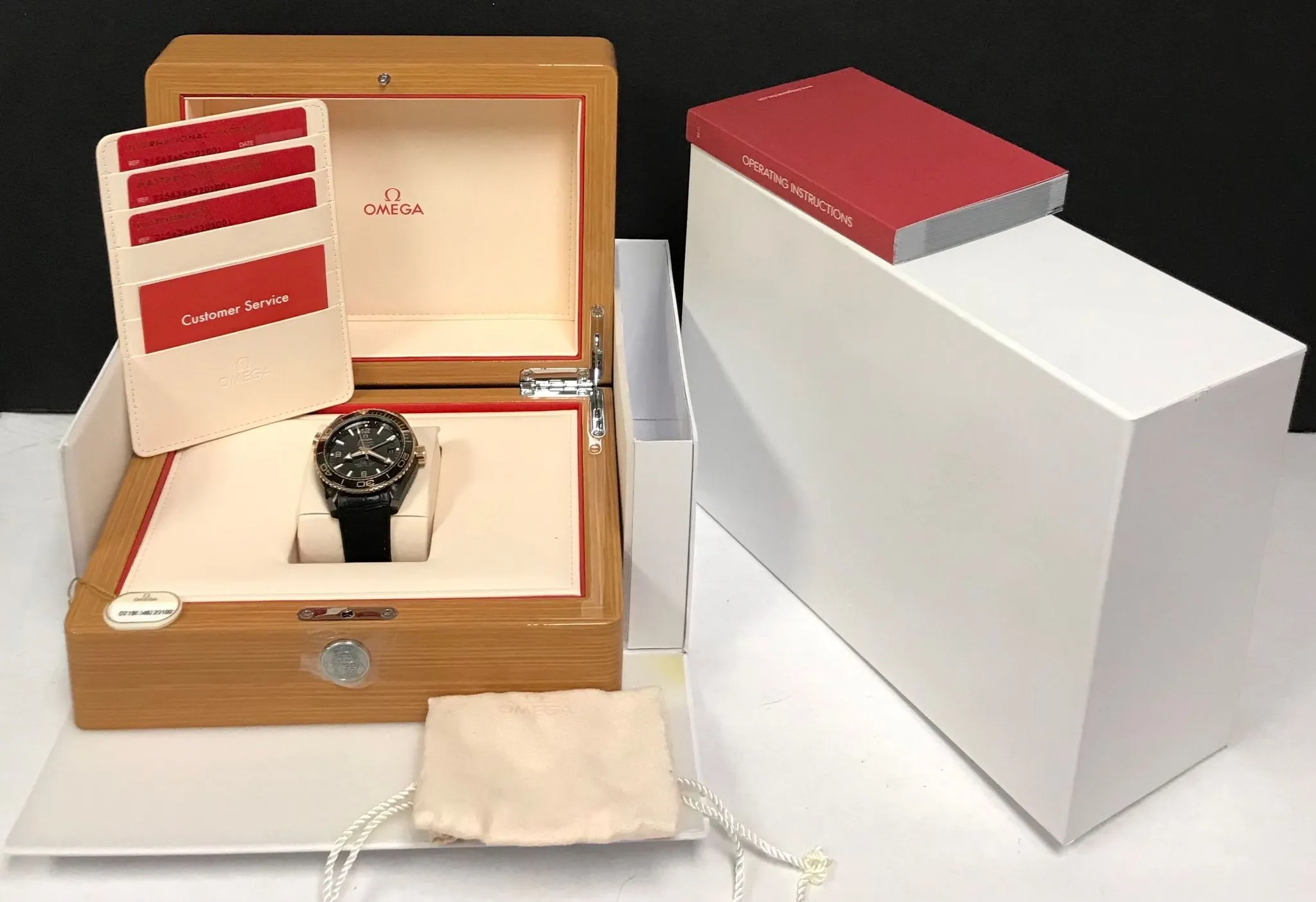 Omega Seamaster Planet Ocean GMT 215.63.46.22.01.001 Black Dial Automatic Men's Watch