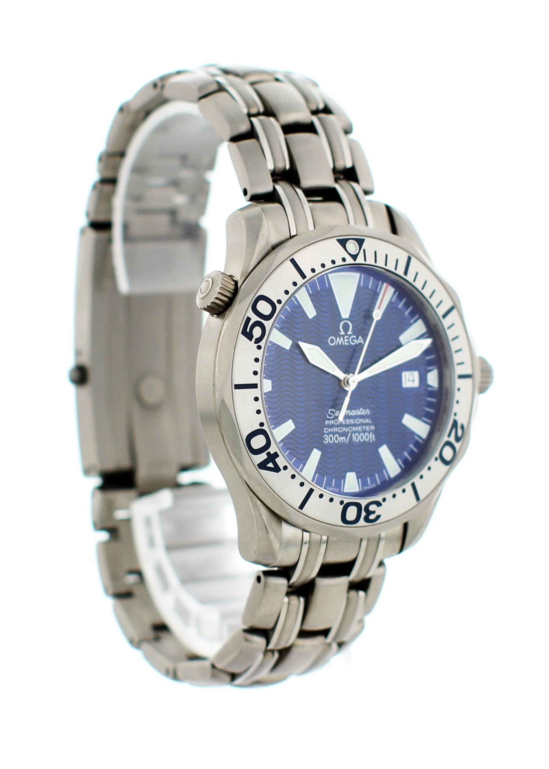 Omega Seamaster Titanium Electric Blue Dial  2231.80 Men Watch