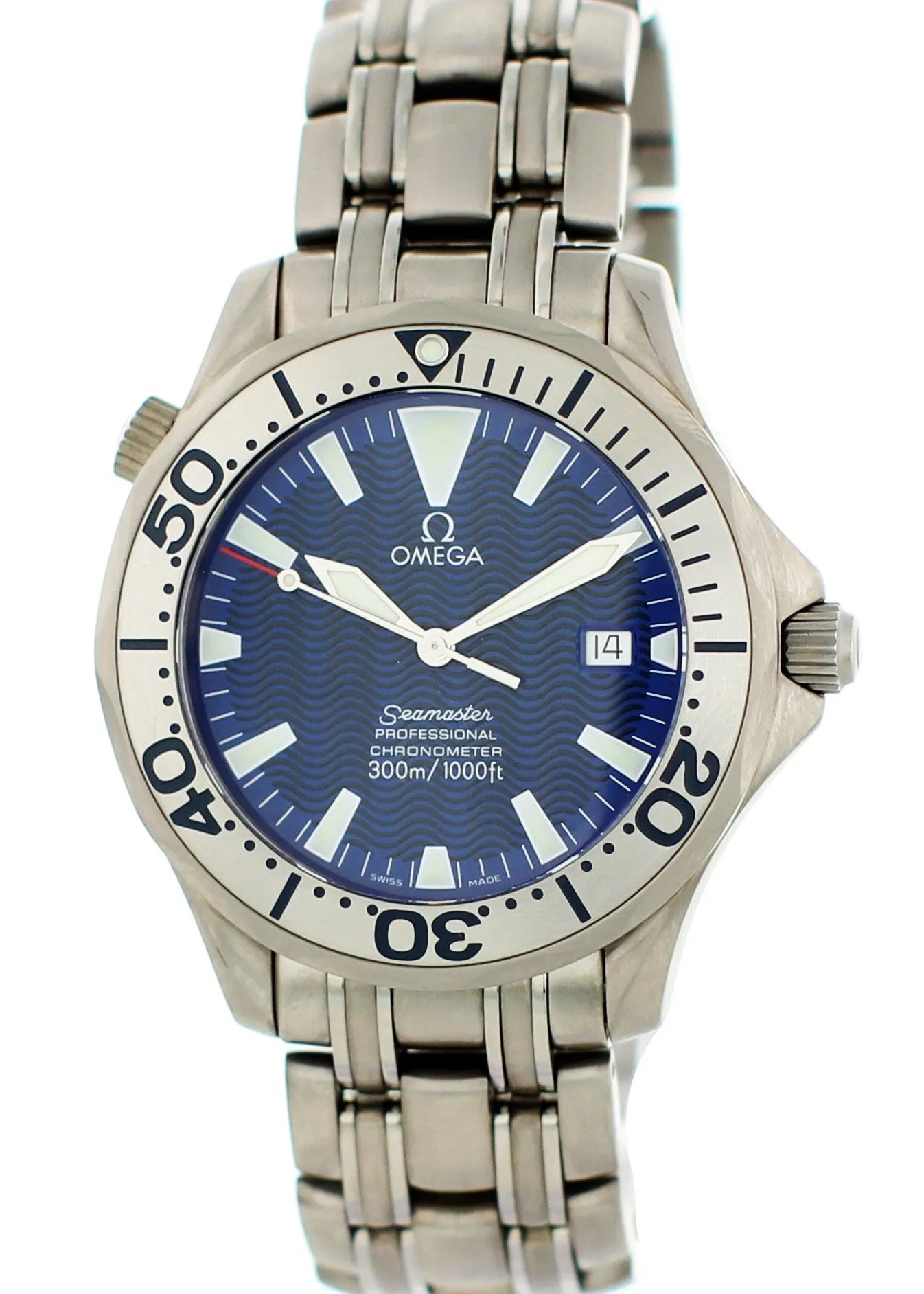Omega Seamaster Titanium Electric Blue Dial  2231.80 Men Watch