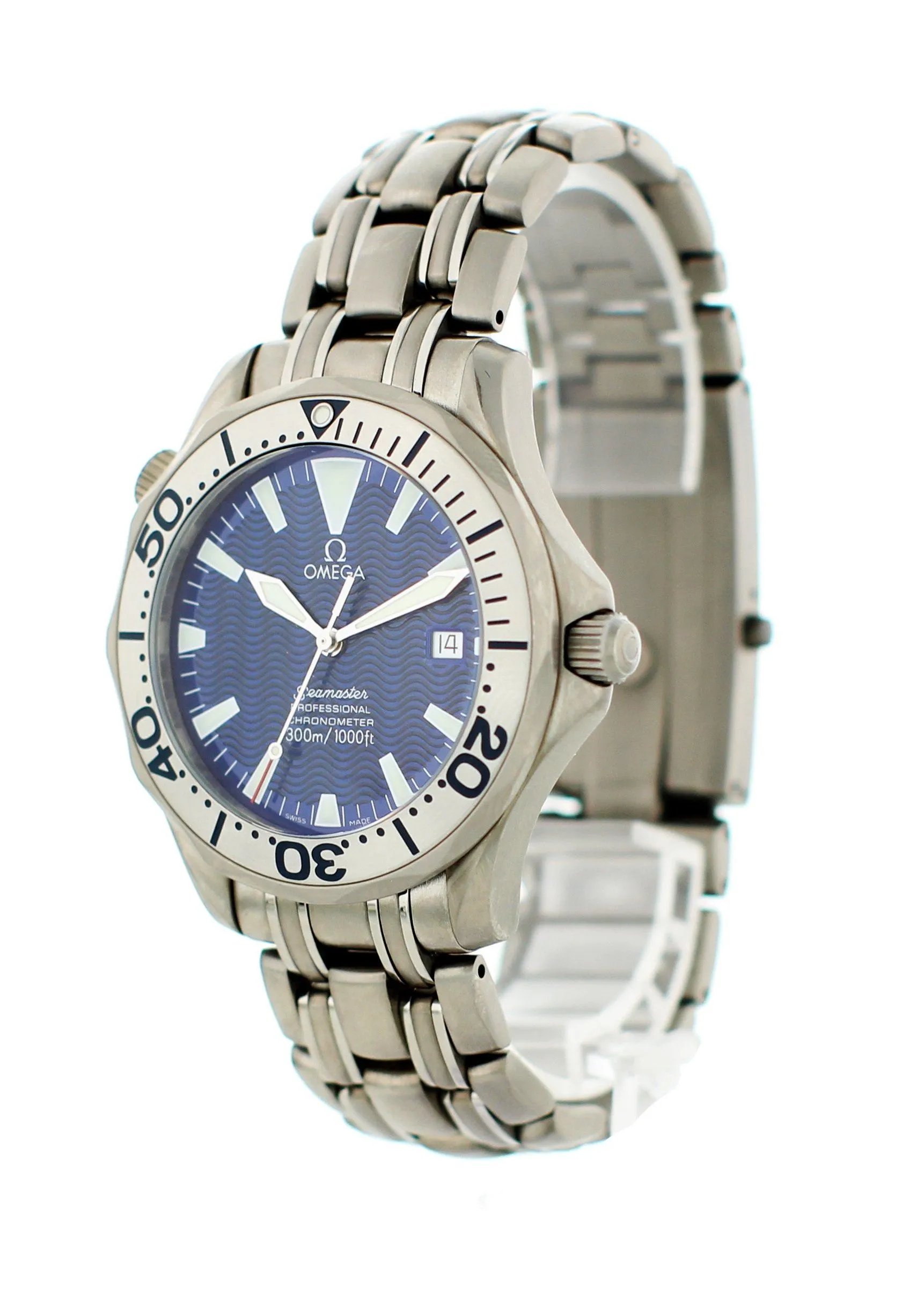 Omega Seamaster Titanium Electric Blue Dial  2231.80 Men Watch