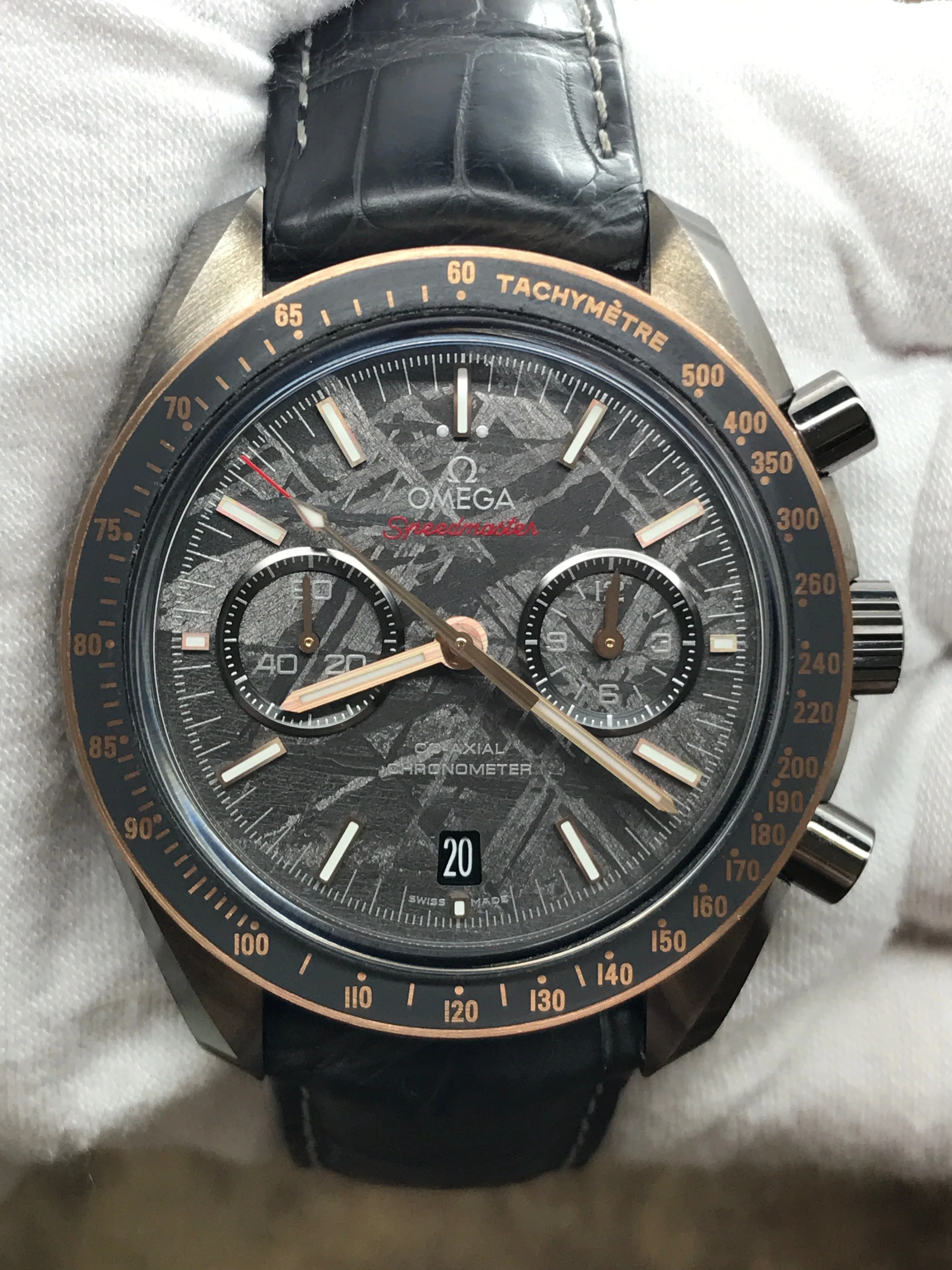 Omega Speedmaster Moonwatch Grey Side of the Moon 311.63.44.51.99.002 Meteorite Dial Automatic Men's Watch
