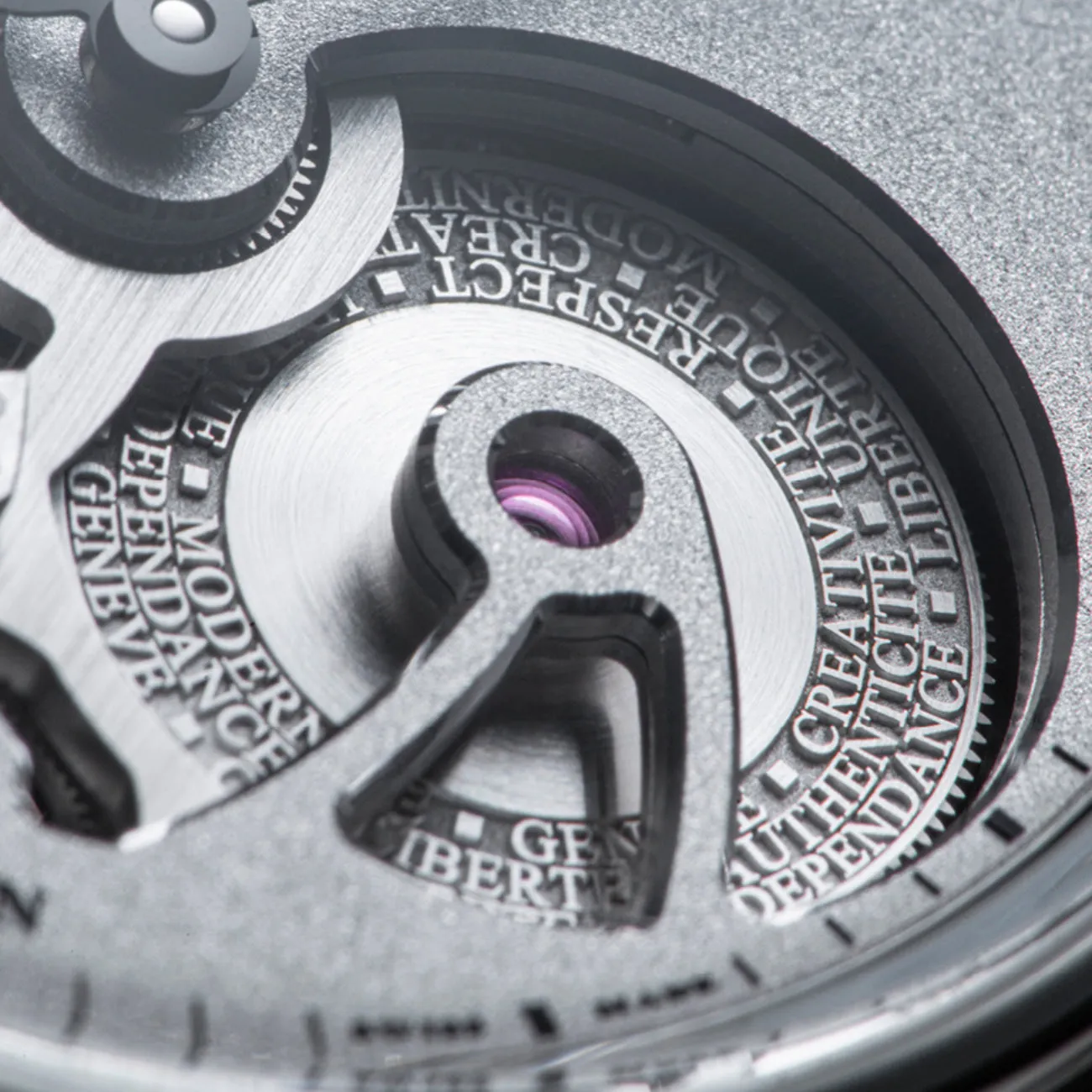 OPENWORKED - SANDBLASTED TITANIUM