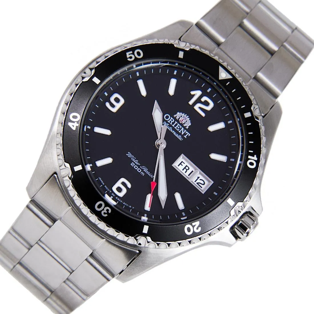 Orient FAA02001B9 AA02001B Mako II Mechanical Black Dial Diving Watch