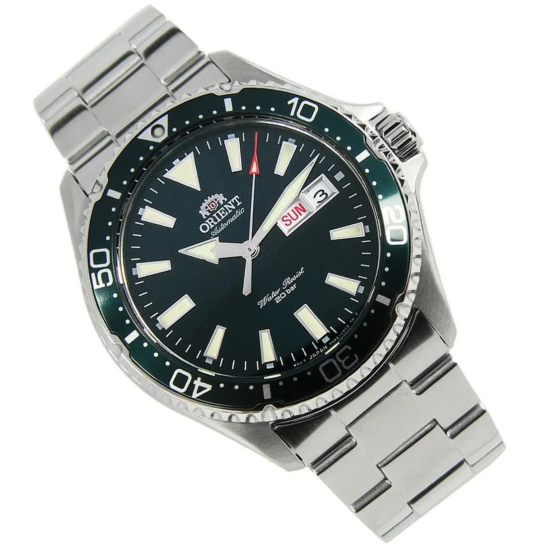 Orient Kamasu RA-AA0004E19B RA-AA0004E Mako II Mechanical Green Dial Diving Watch