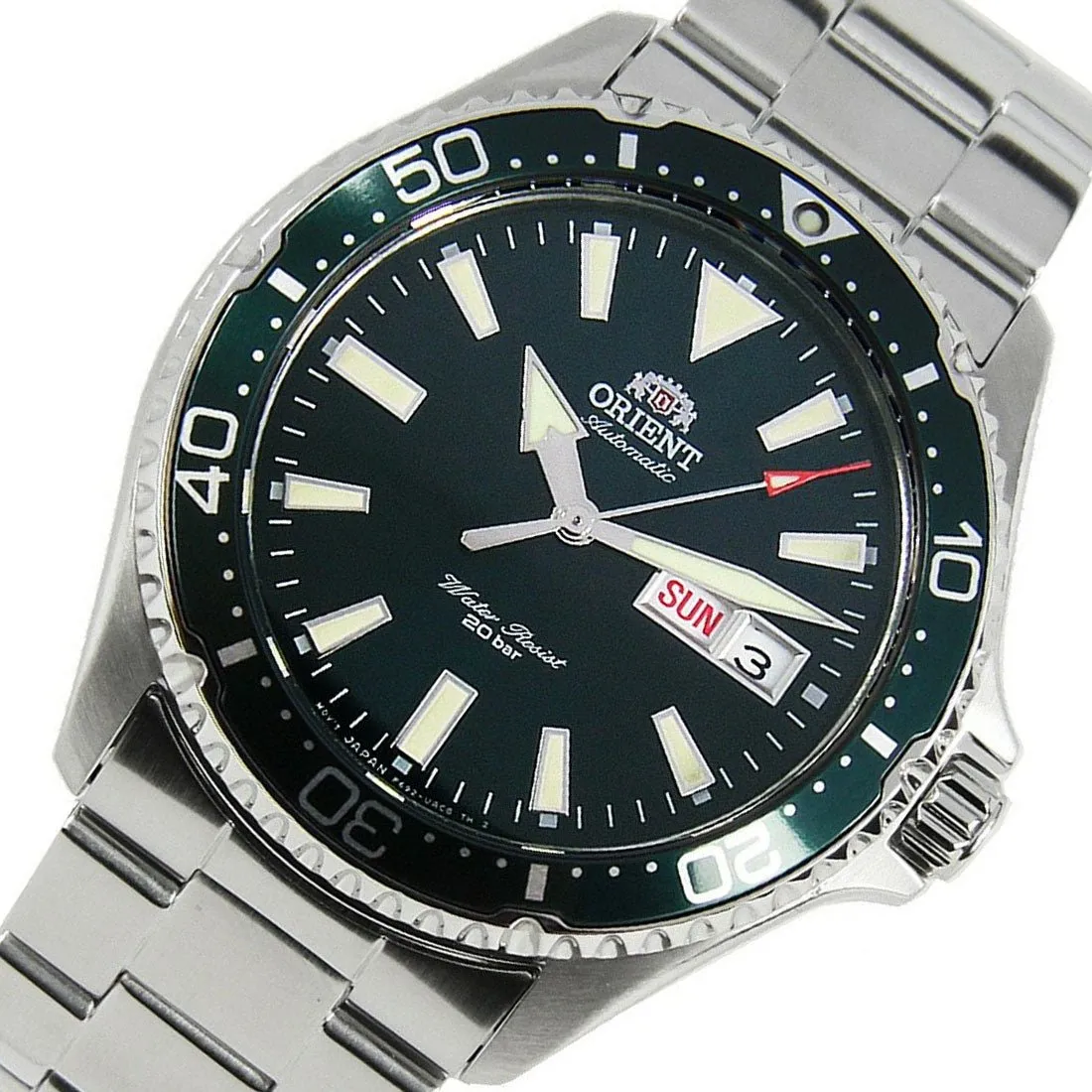 Orient Kamasu RA-AA0004E19B RA-AA0004E Mako II Mechanical Green Dial Diving Watch