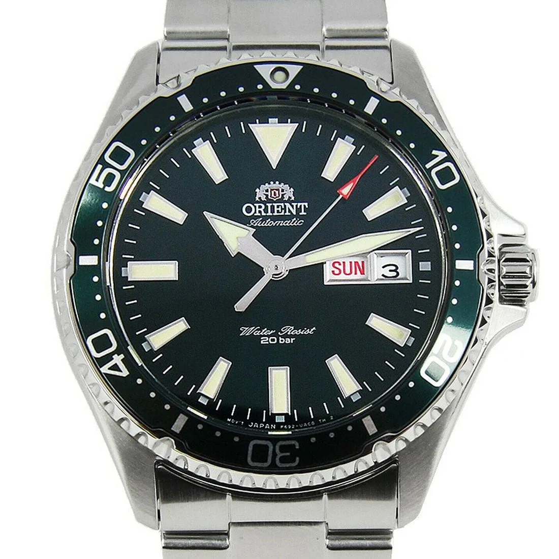 Orient Kamasu RA-AA0004E19B RA-AA0004E Mako II Mechanical Green Dial Diving Watch