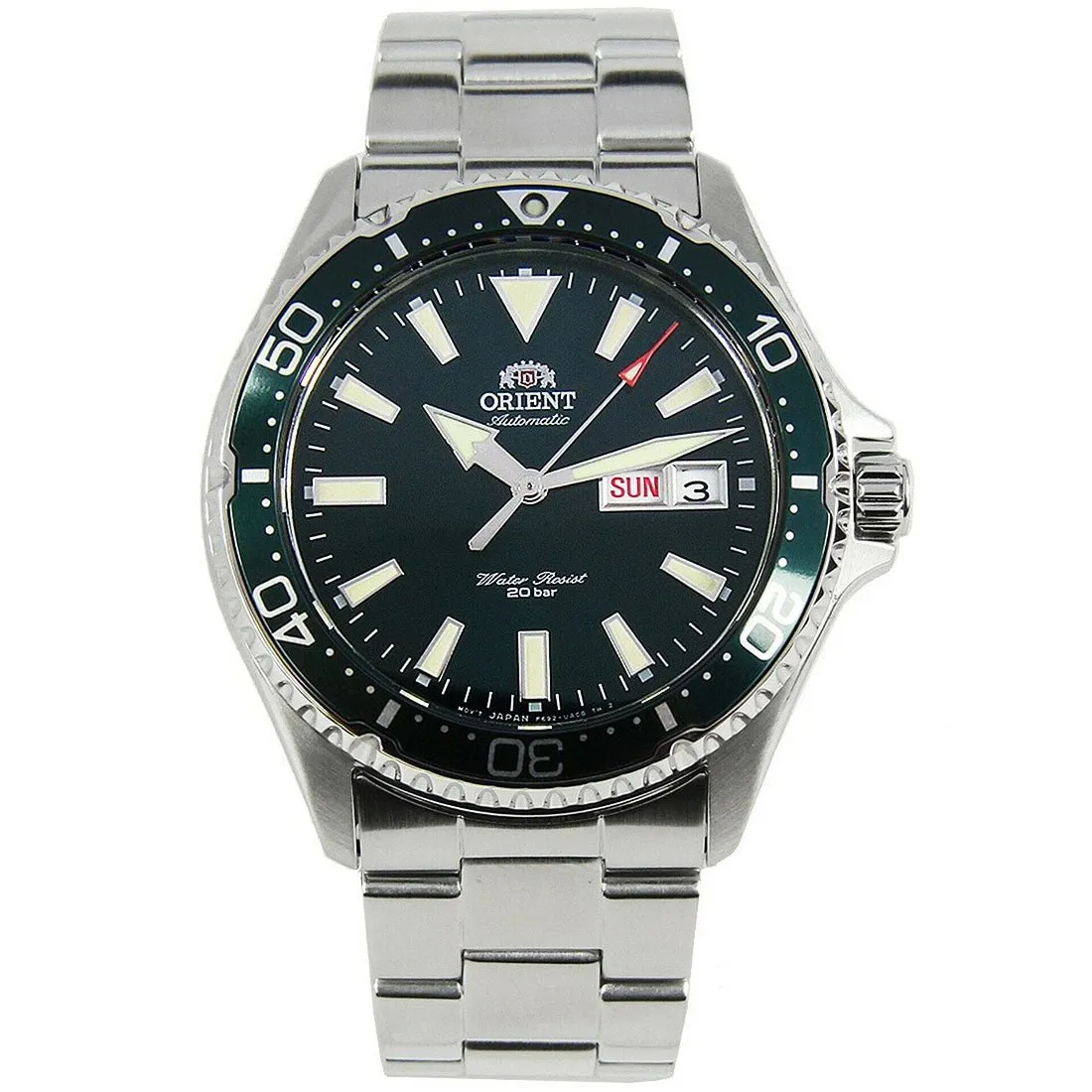 Orient Kamasu RA-AA0004E19B RA-AA0004E Mako II Mechanical Green Dial Diving Watch