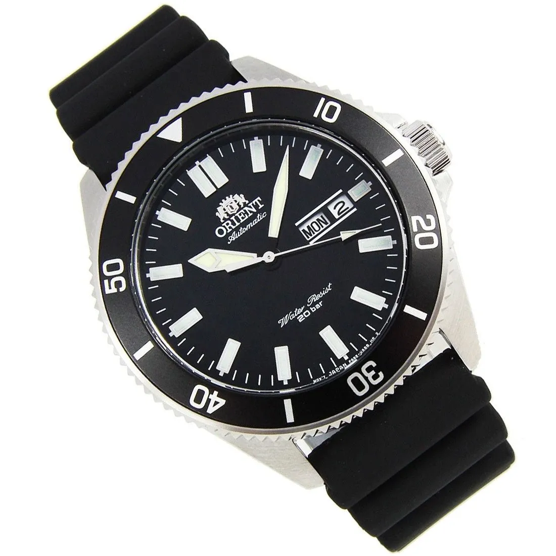 Orient Mako III Mechanical RA-AA0010B19B RA-AA0010B Black Rubber Divers Watch