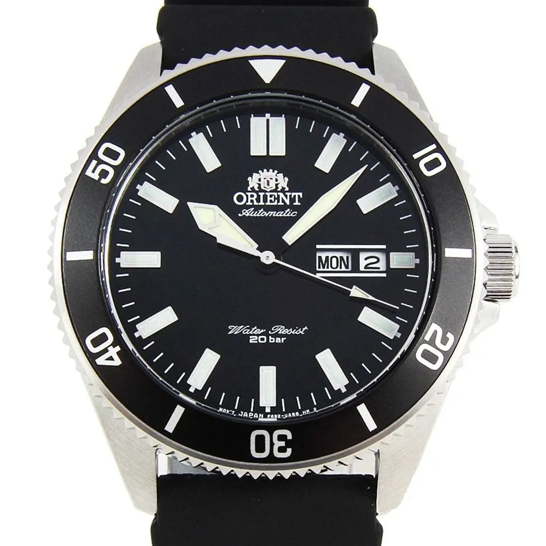 Orient Mako III Mechanical RA-AA0010B19B RA-AA0010B Black Rubber Divers Watch