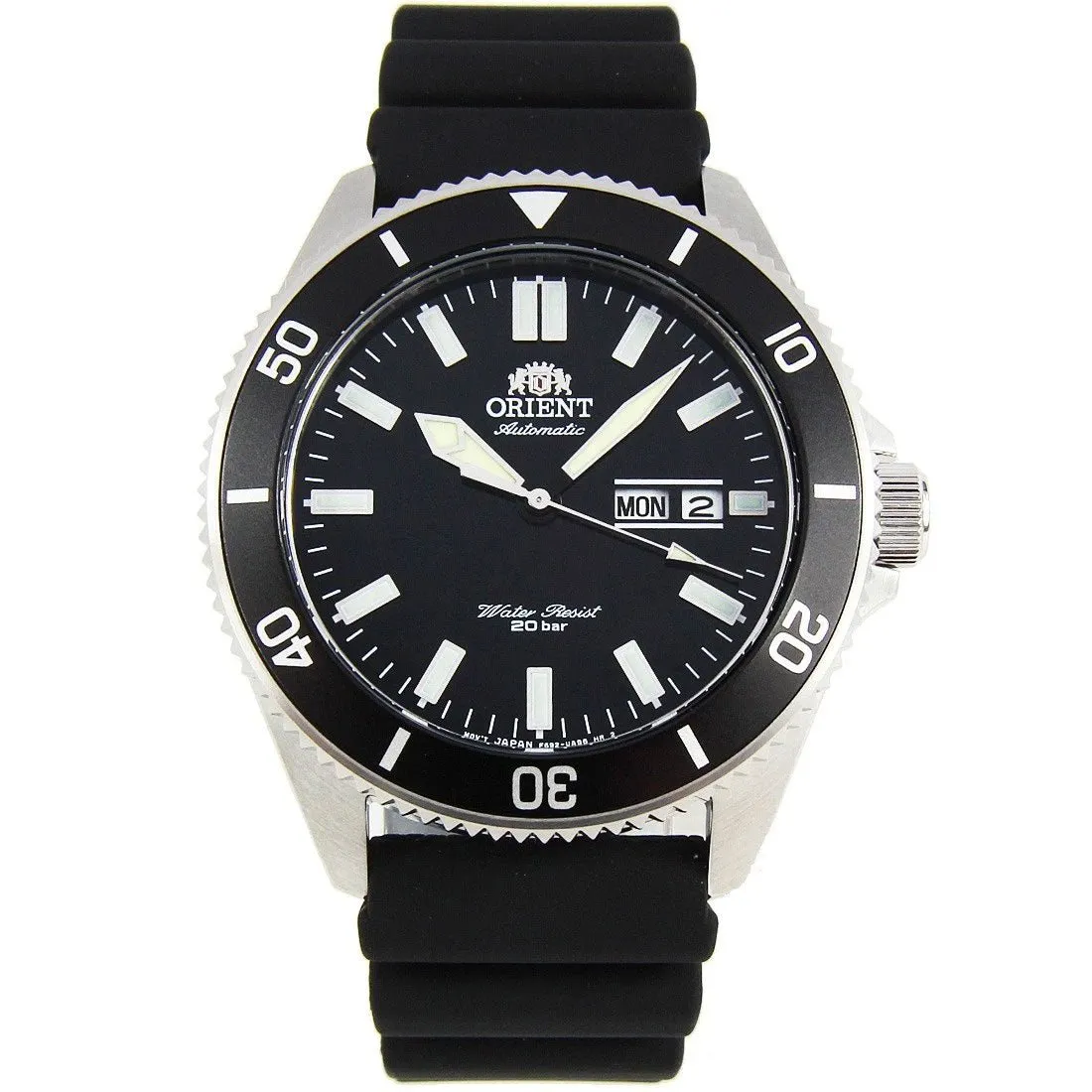 Orient Mako III Mechanical RA-AA0010B19B RA-AA0010B Black Rubber Divers Watch