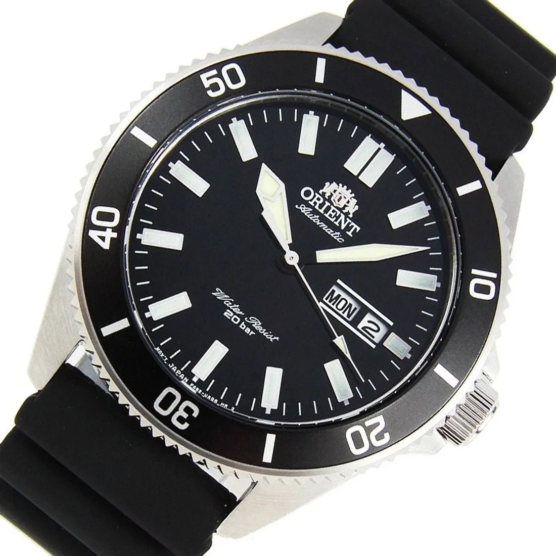 Orient Mako III Mechanical RA-AA0010B19B RA-AA0010B Black Rubber Divers Watch