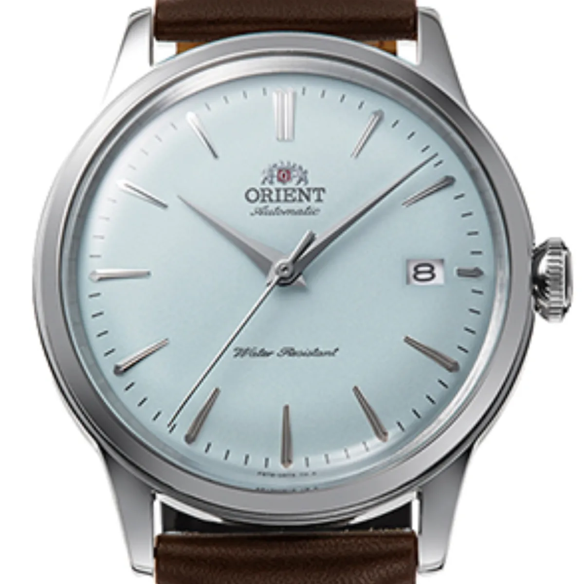 Orient RA-AC0M14L Bambino Limited Edition Light Blue Dial Mechanical Leather Watch