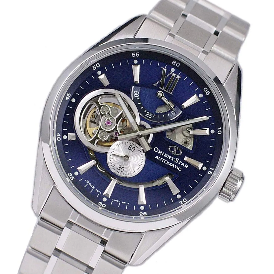 Orient Star Blue Semi Skeleton RE-AV0003L00B RE-AV0003L Watch