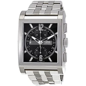 Oris Men's Rectangular Titanium Chronograph  Automatic Watch 674-7625-7064MB 01 674 7625 7064 07 8 27 77