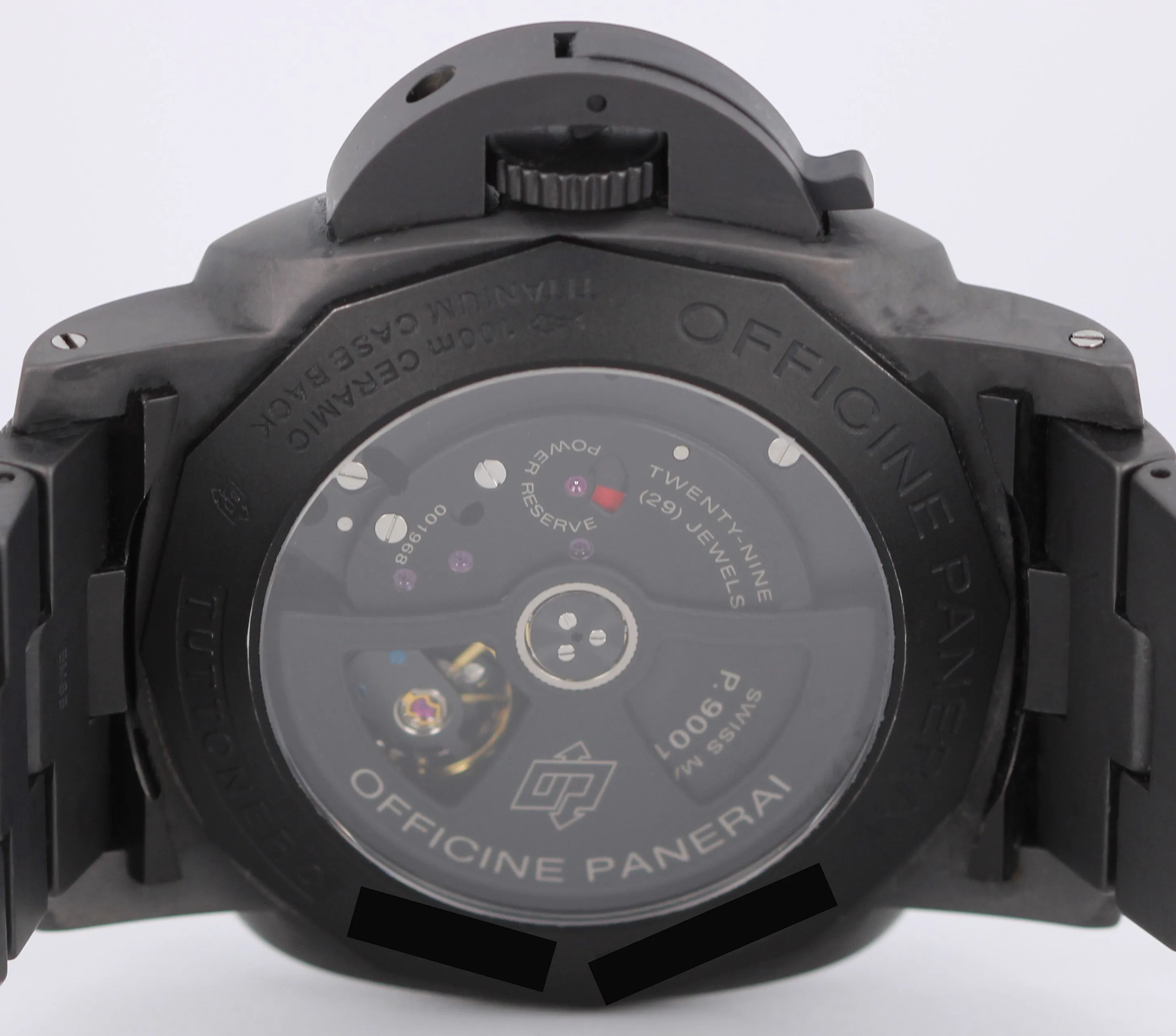 Panerai LTD Tuttonero Luminor 1950 3 Days GMT Ceramica Black 44mm PAM00438 Watch