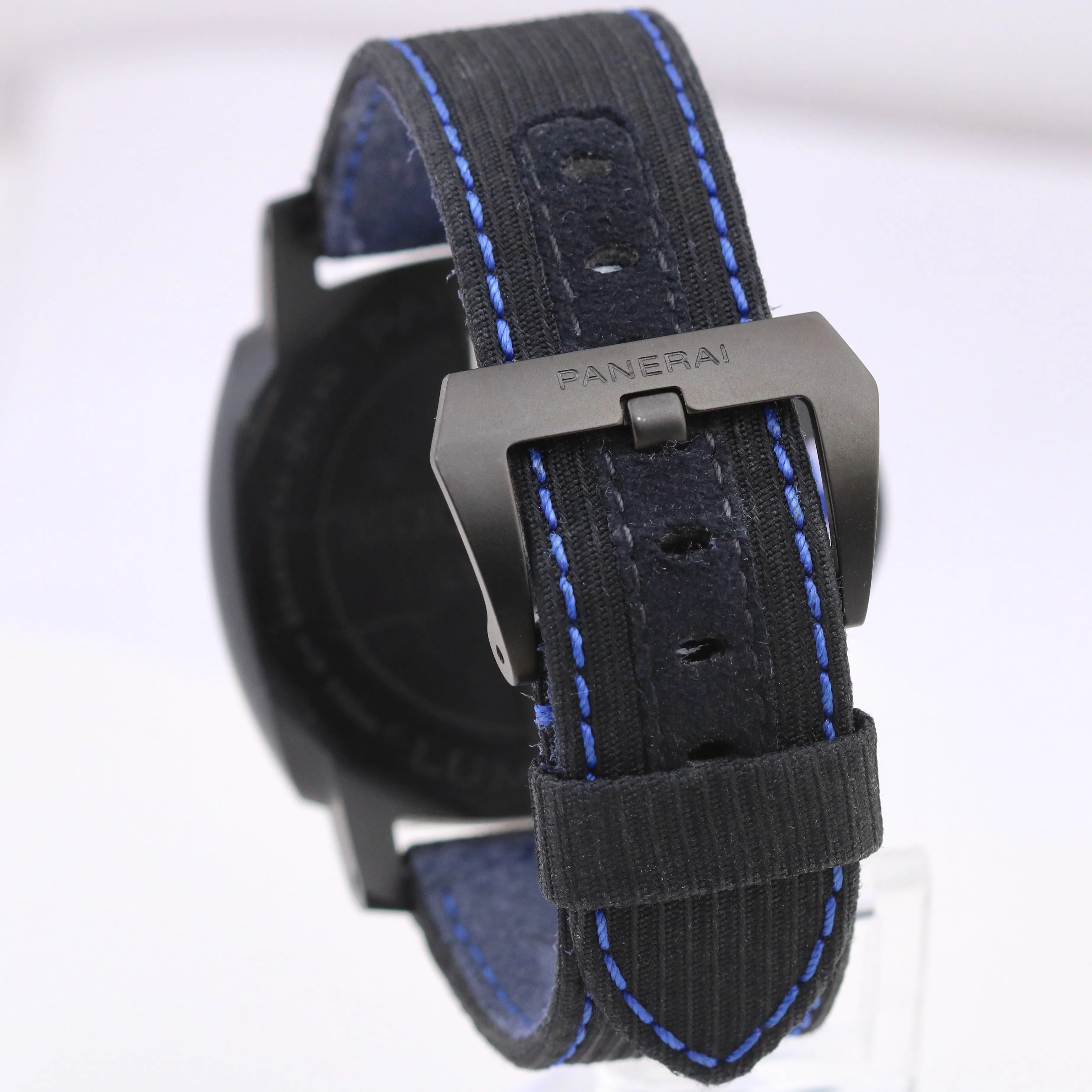 Panerai Luminor GMT PAM01176 BUCHERER BLUE Black Ceramic 44mm PAM1176 Date Watch