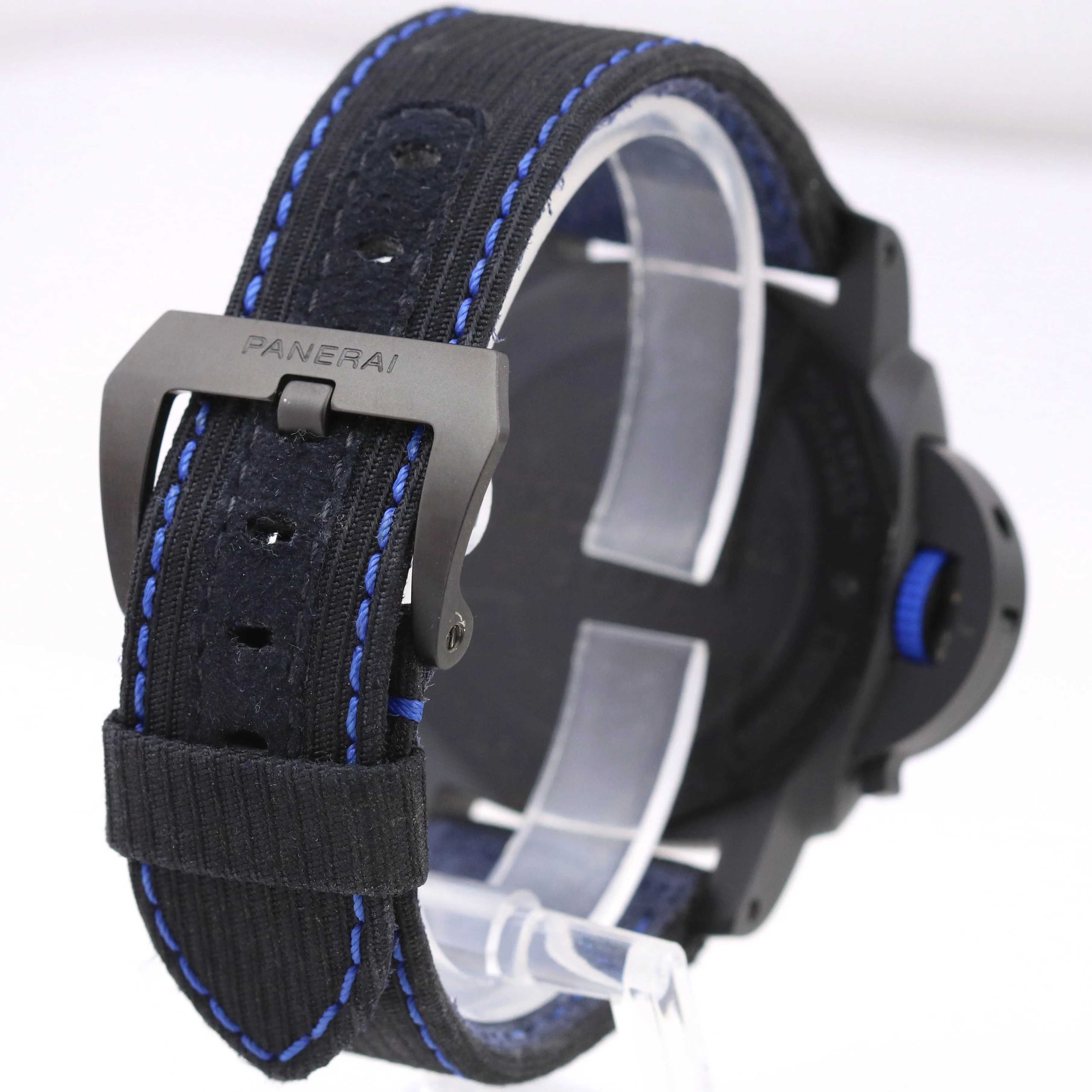 Panerai Luminor GMT PAM01176 BUCHERER BLUE Black Ceramic 44mm PAM1176 Date Watch