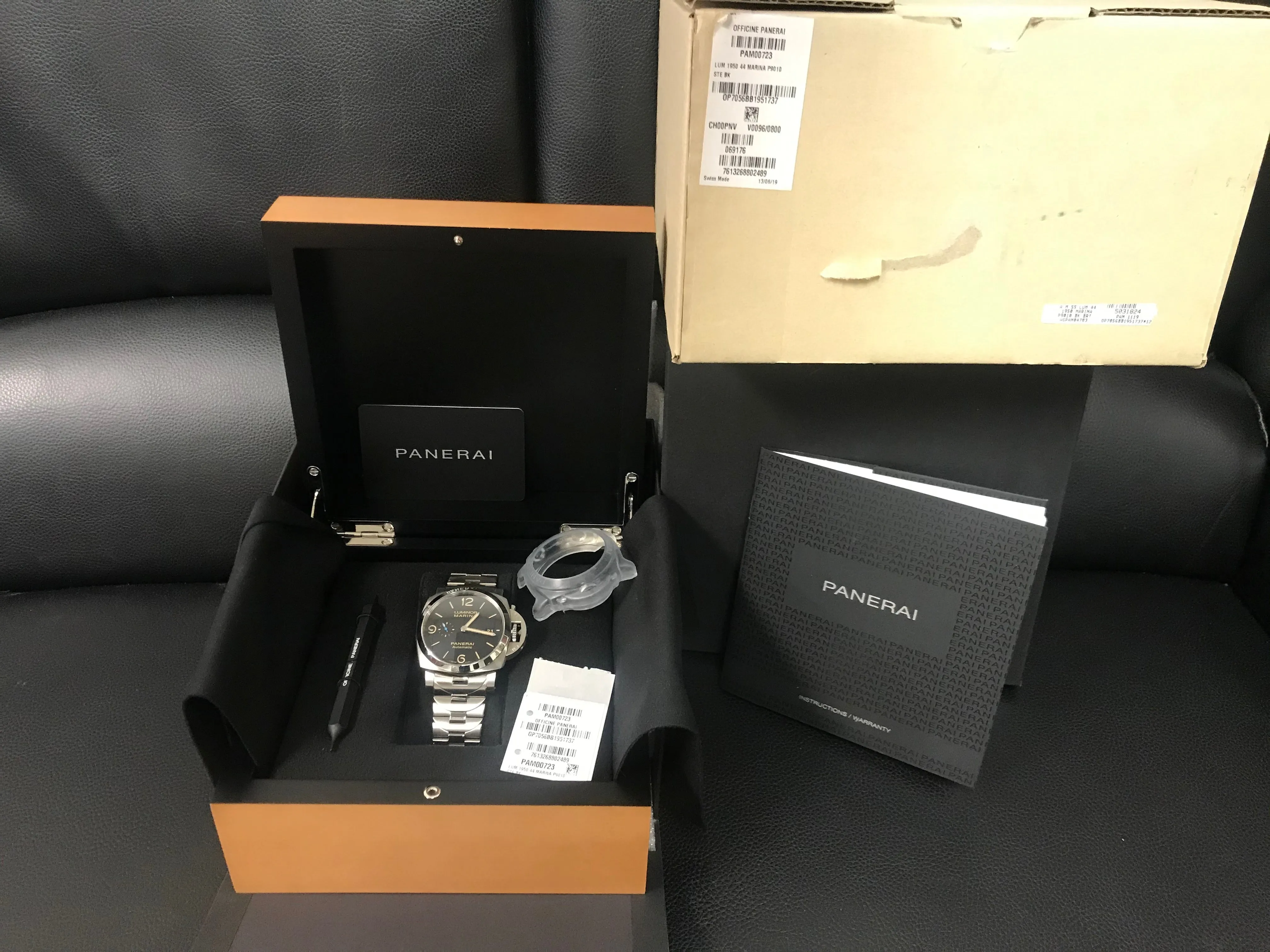 Panerai Luminor Marina 3 Days Pam00723 Black Dial Automatic Men's Watch