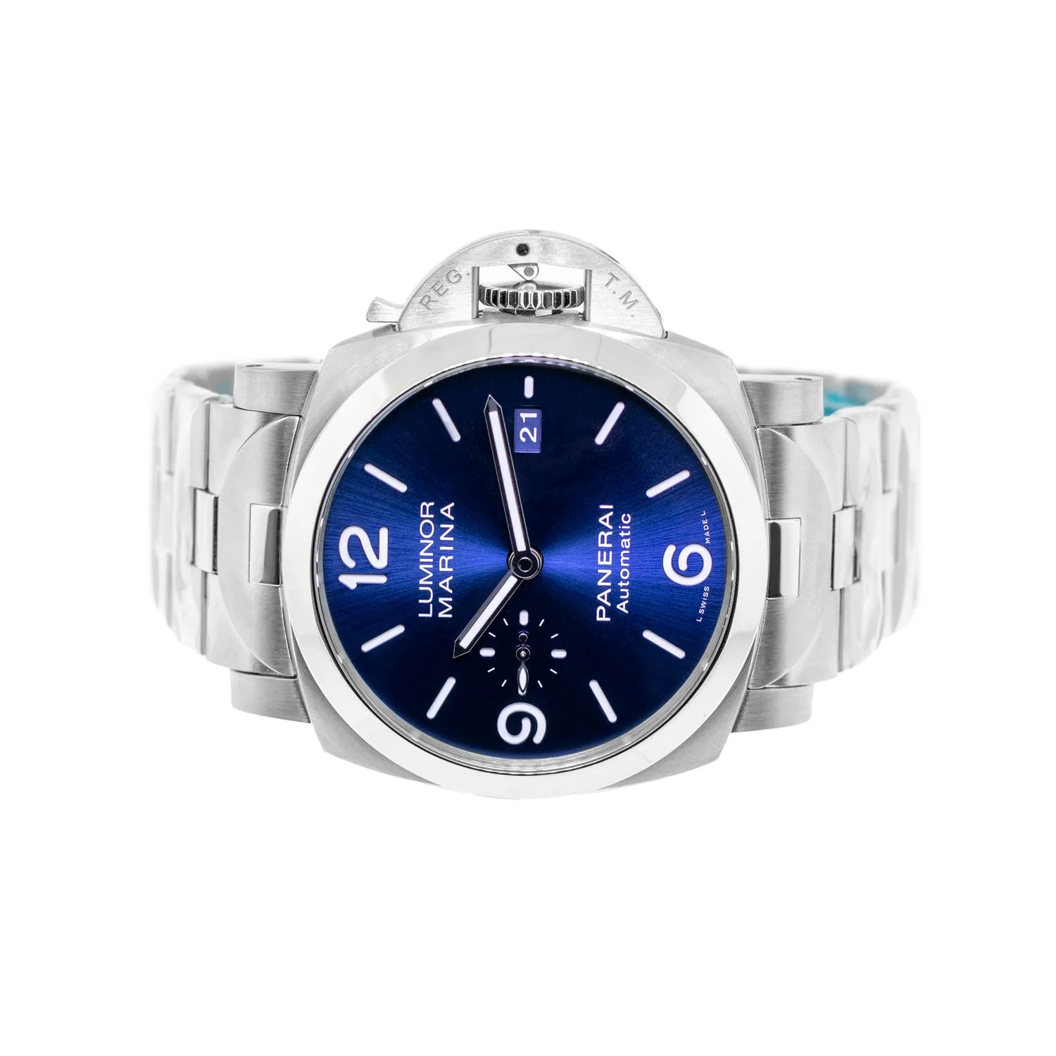 Panerai Luminor Marina Specchio Steel Blue Arabic 44mm PAM01316