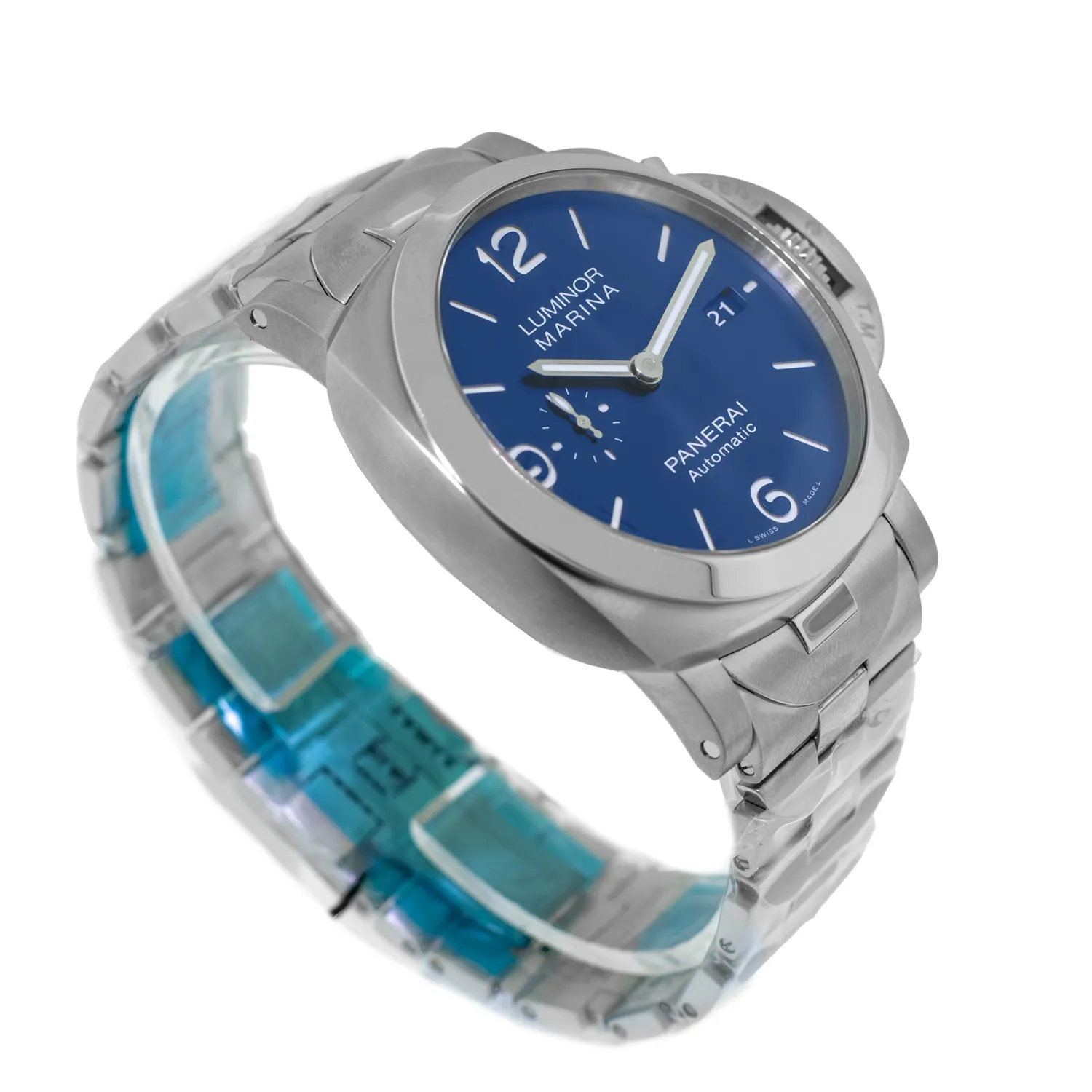 Panerai Luminor Marina Specchio Steel Blue Arabic 44mm PAM01316