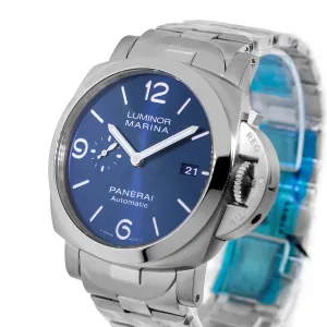 Panerai Luminor Marina Specchio Steel Blue Arabic 44mm PAM01316