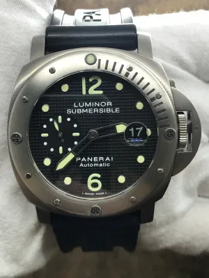Panerai Luminor Submersible 44mm PAM00025 Black Dial Automatic Men's Watch