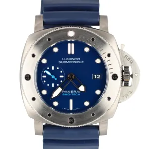 Panerai Luminor Submersible BMG-Tech Blue 47mm Titanium Rubber PAM00692 Watch