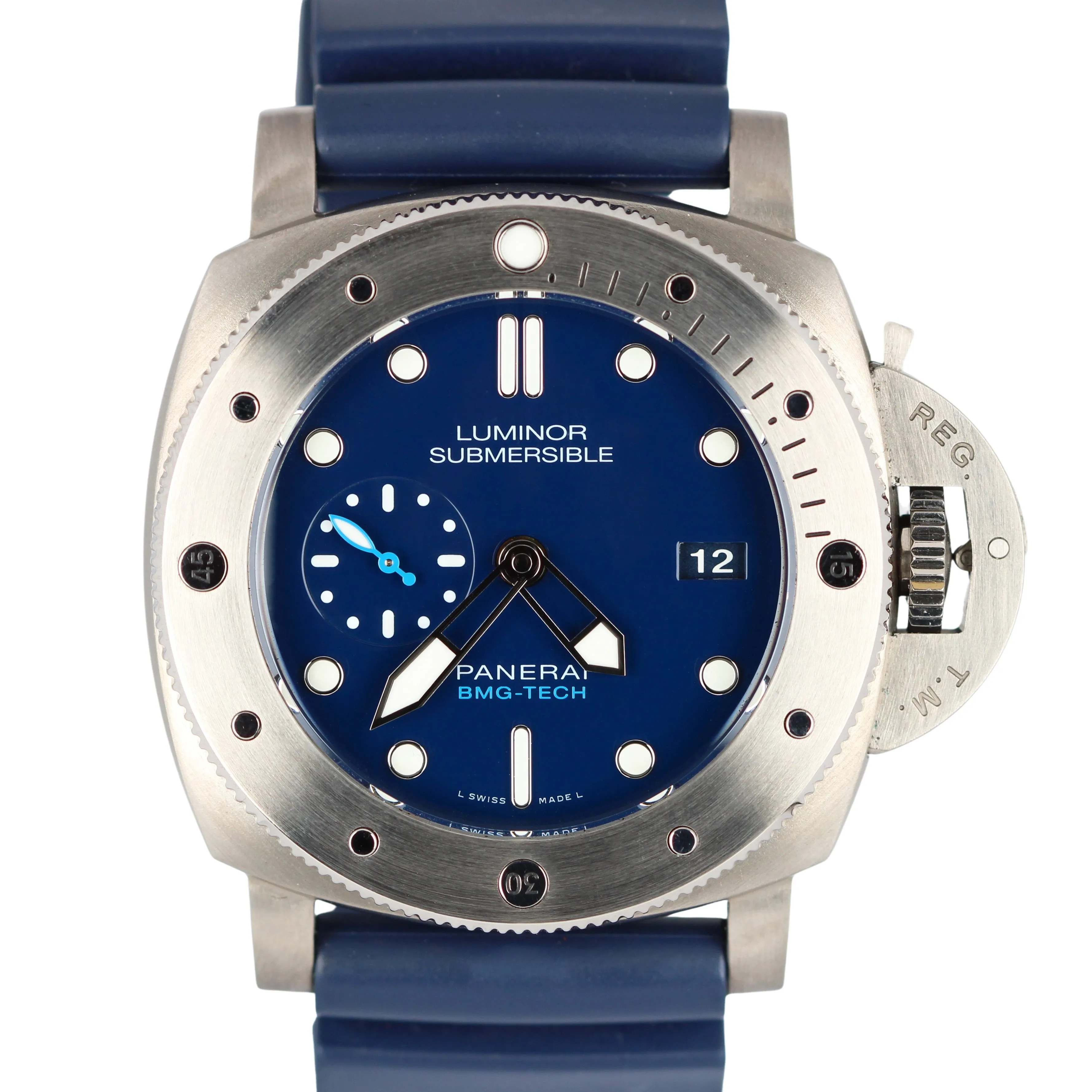 Panerai Luminor Submersible BMG-Tech Blue 47mm Titanium Rubber PAM00692 Watch