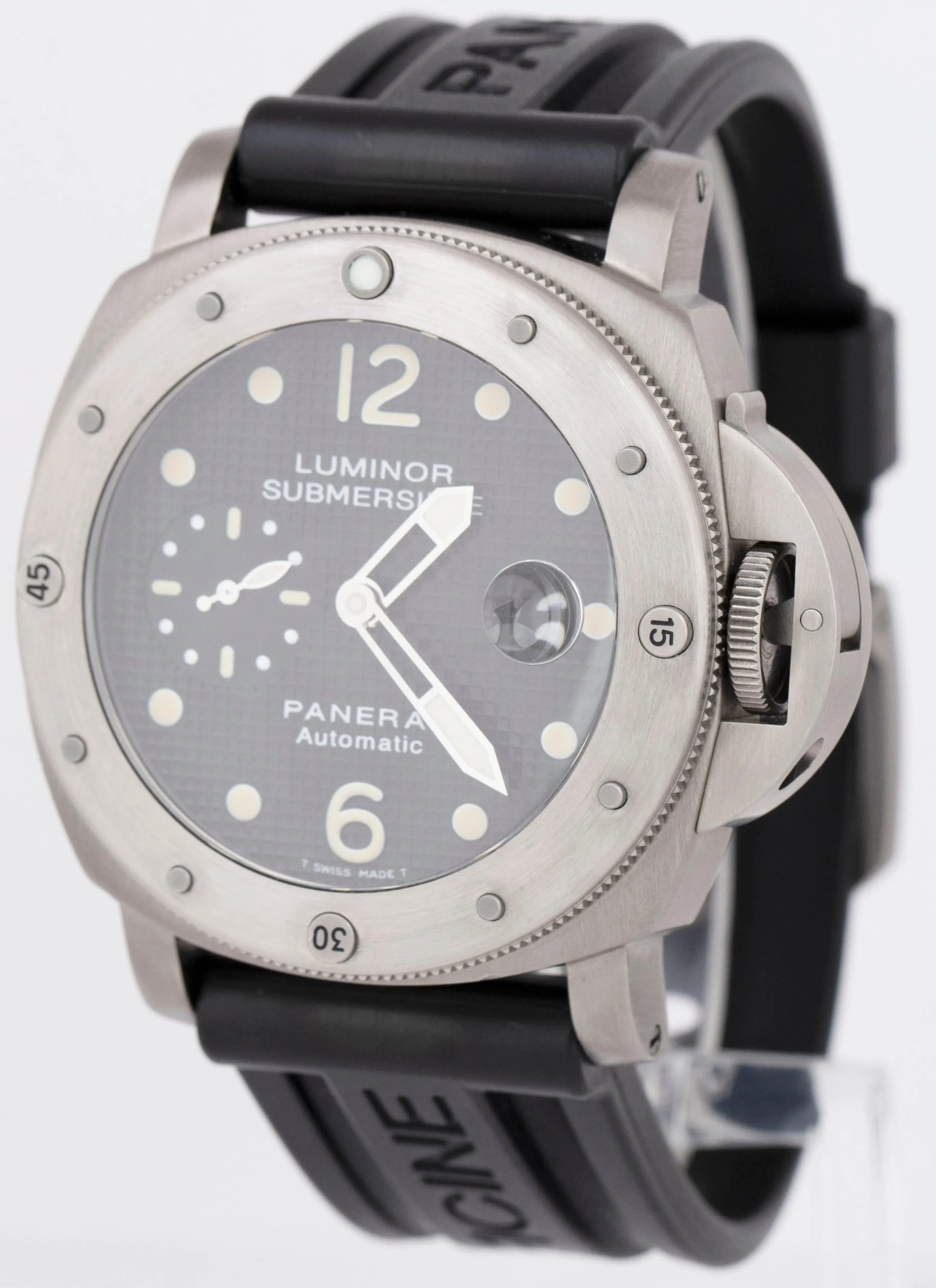 Panerai Luminor Submersible PAM 25 Automatic Titanium 44mm Date Watch PAM00025