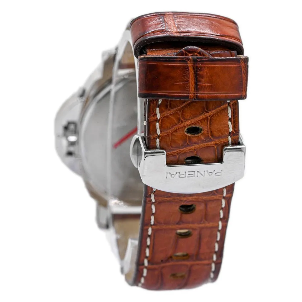 Panerai Men's Luminor GMT Stainless Steel 44mm Black Dial Watch Reference #: PAM0088